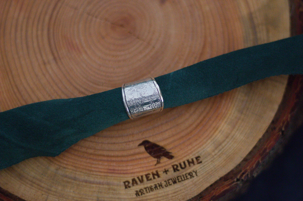 Skulls and Roses Ring